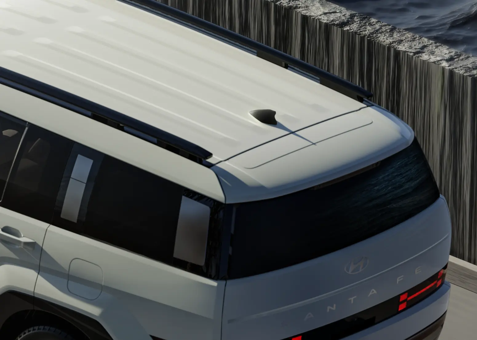 Imagen de la parte superior de la Santa Fe Hibrida