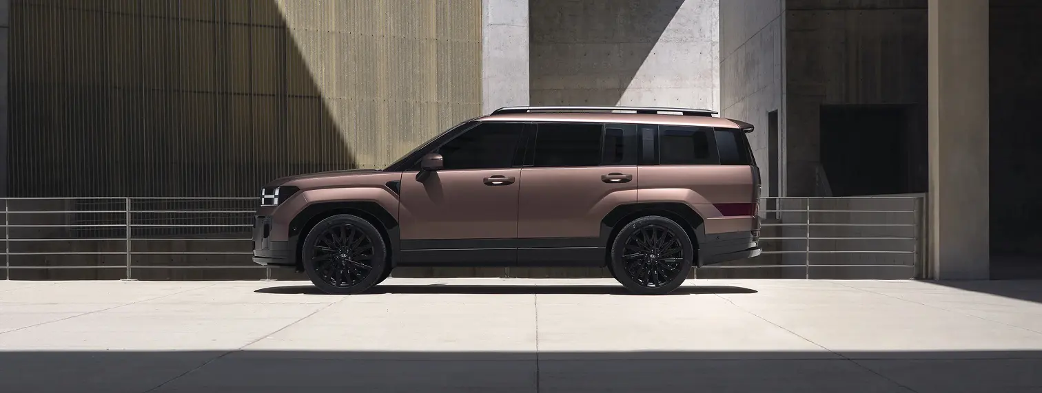 Camioneta Hyundai Santa Fe Estacionada vista lateral