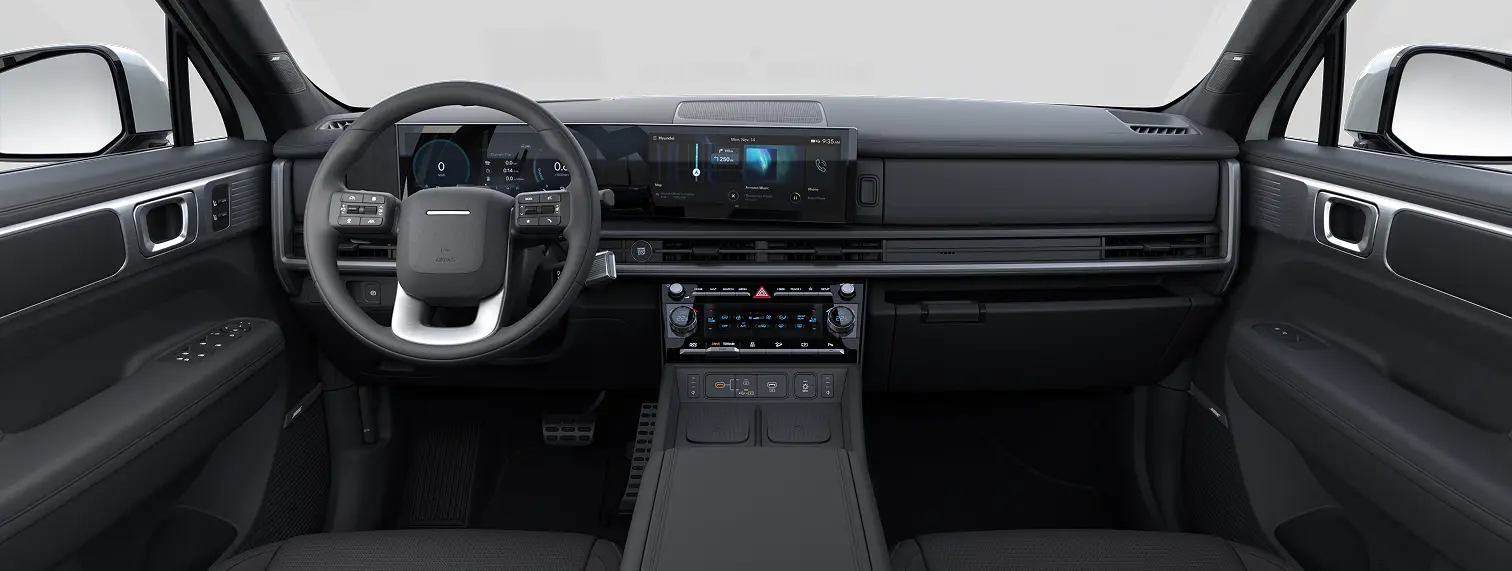 Interior camioneta Hyundai Santa Fe