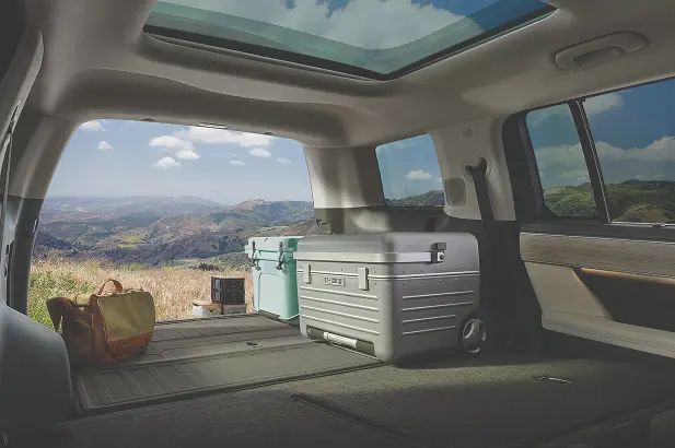 Imagen del interior de la parte posterior del Santa fe