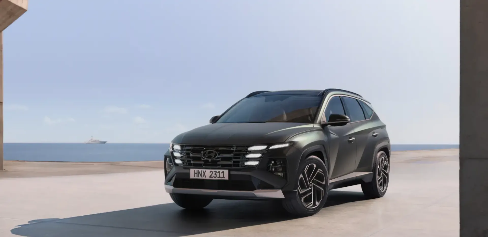 Vehículo Hyundai Tucson estacionado